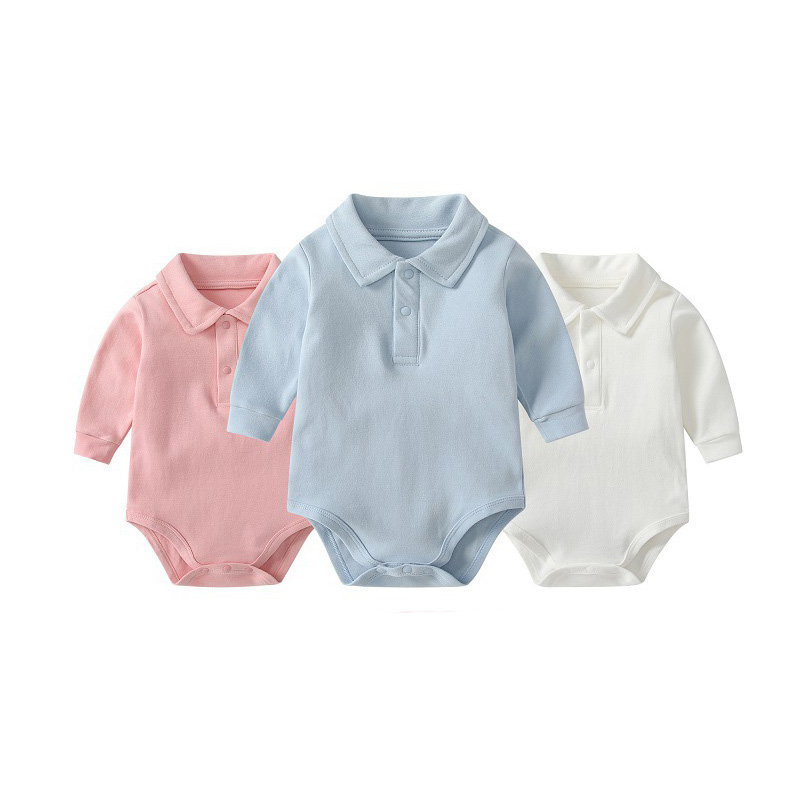Romper Onesie Baby - Bodysuit Kerah Polo Bayi 100% Katun