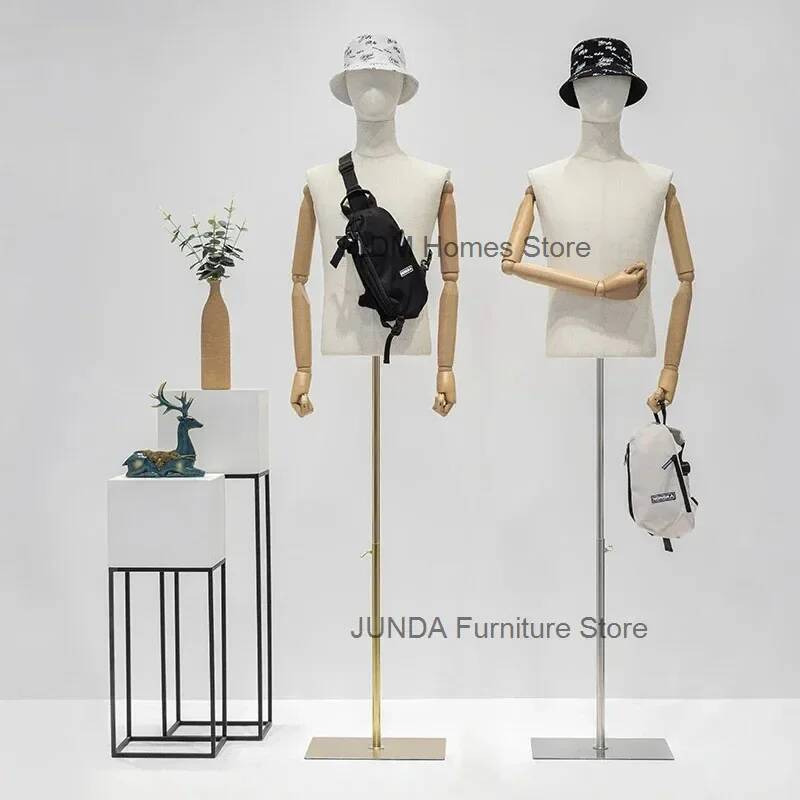 Baby Clothing Display Stand - Manekin Pria Setengah Badan Versi Korea