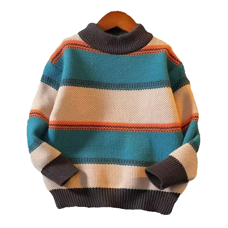 Baby Clothing Jumpers - Sweter Rajutan Anak Laki-laki Jumper Garis-garis