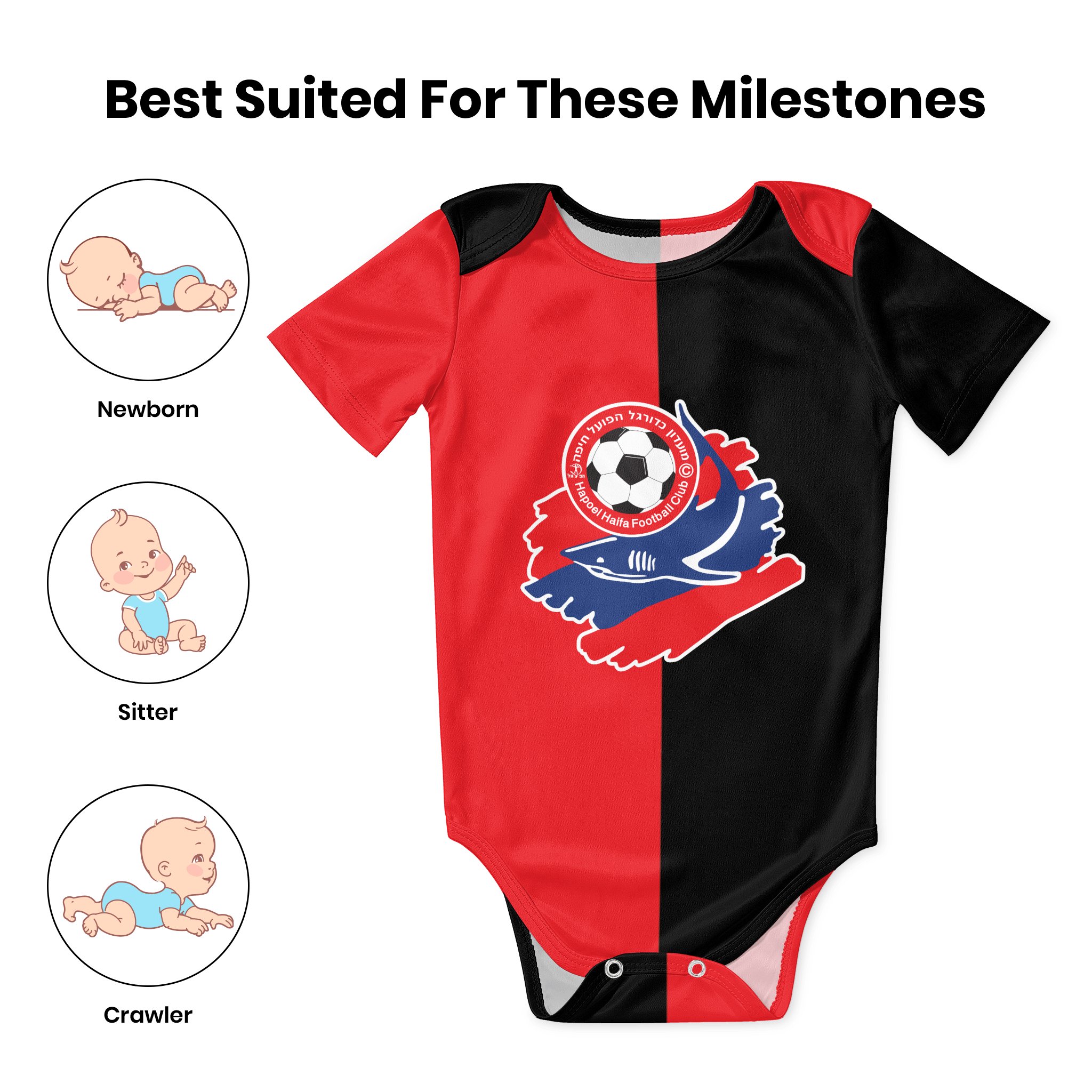 Hapoel Haifa baju terusan bayi - Romper Onesie Baby ulasan dan harga
