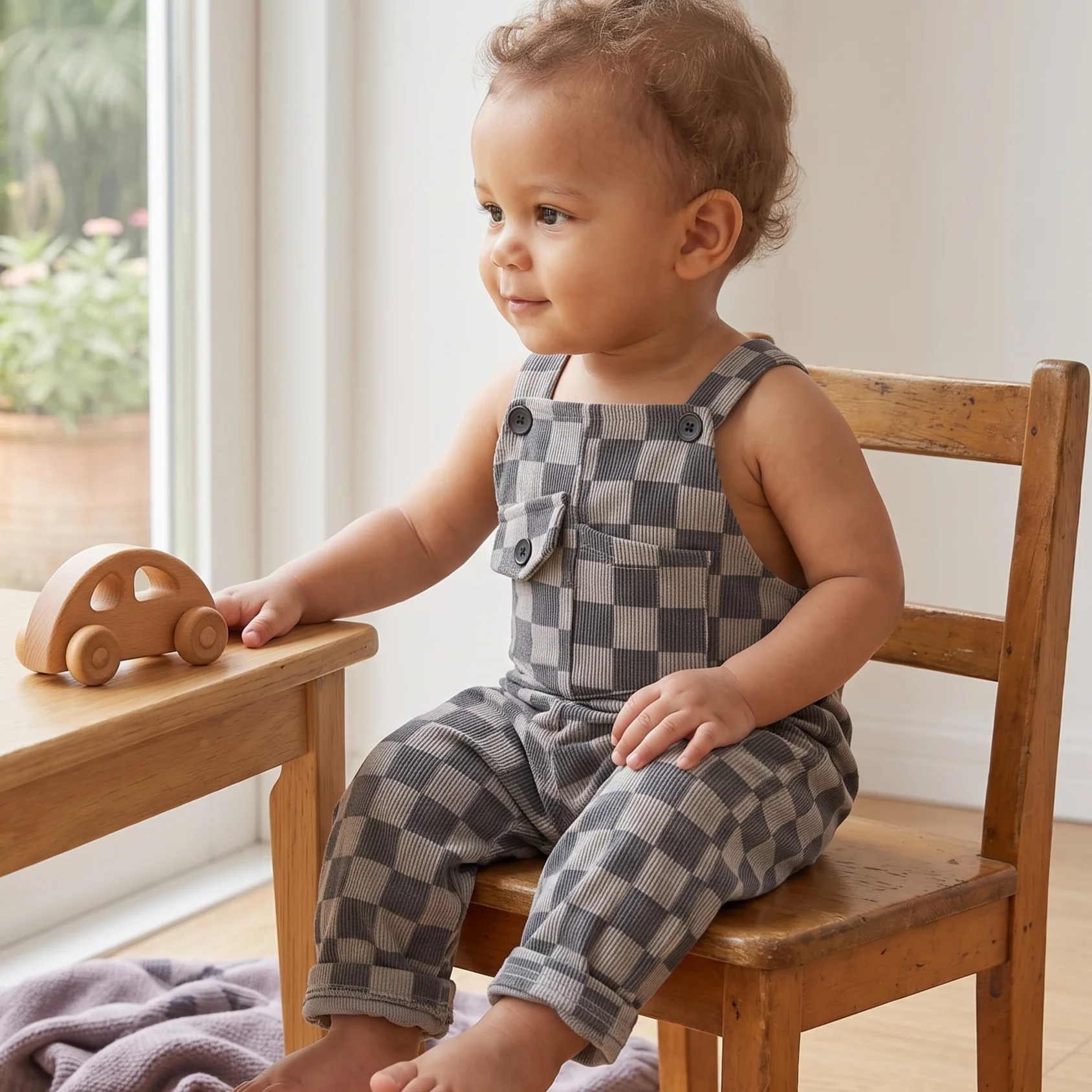 Celana Jumper Kotak-kotak Bayi - Baby Clothing Jumpers ulasan dan harga