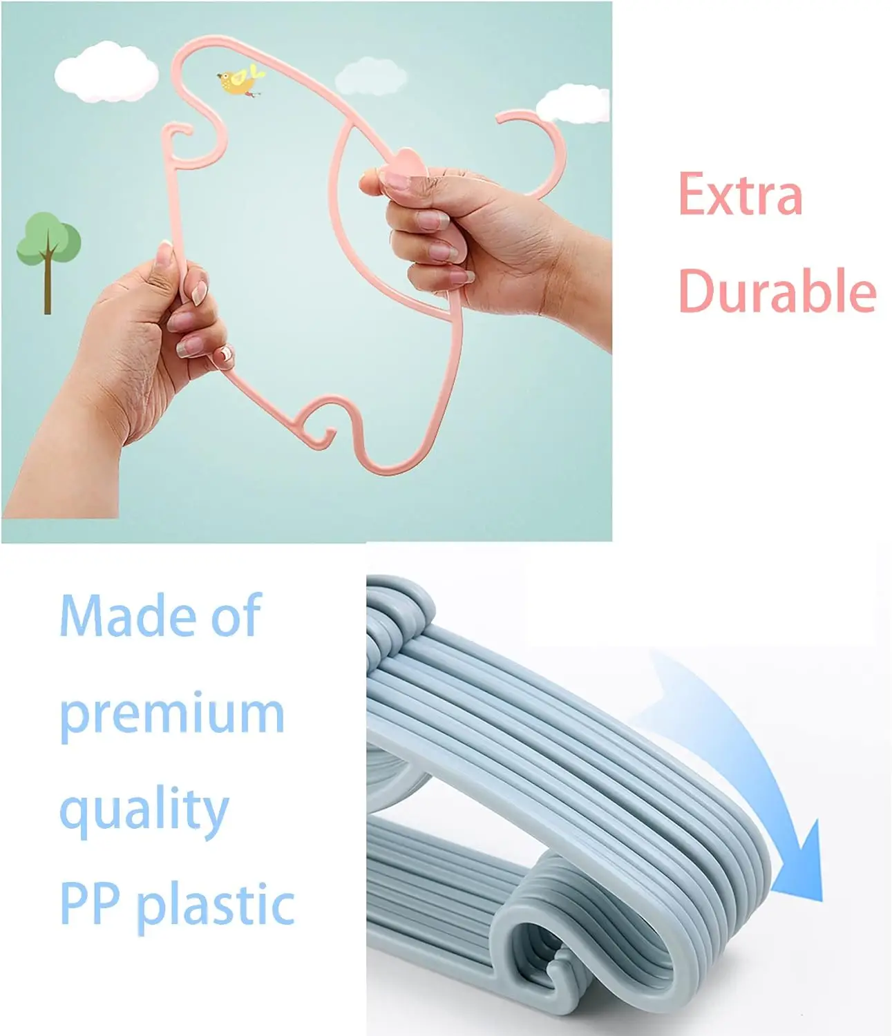 Rak Baju Bayi Plastik, Gantung - Baby Clothing Display ulasan dan harga