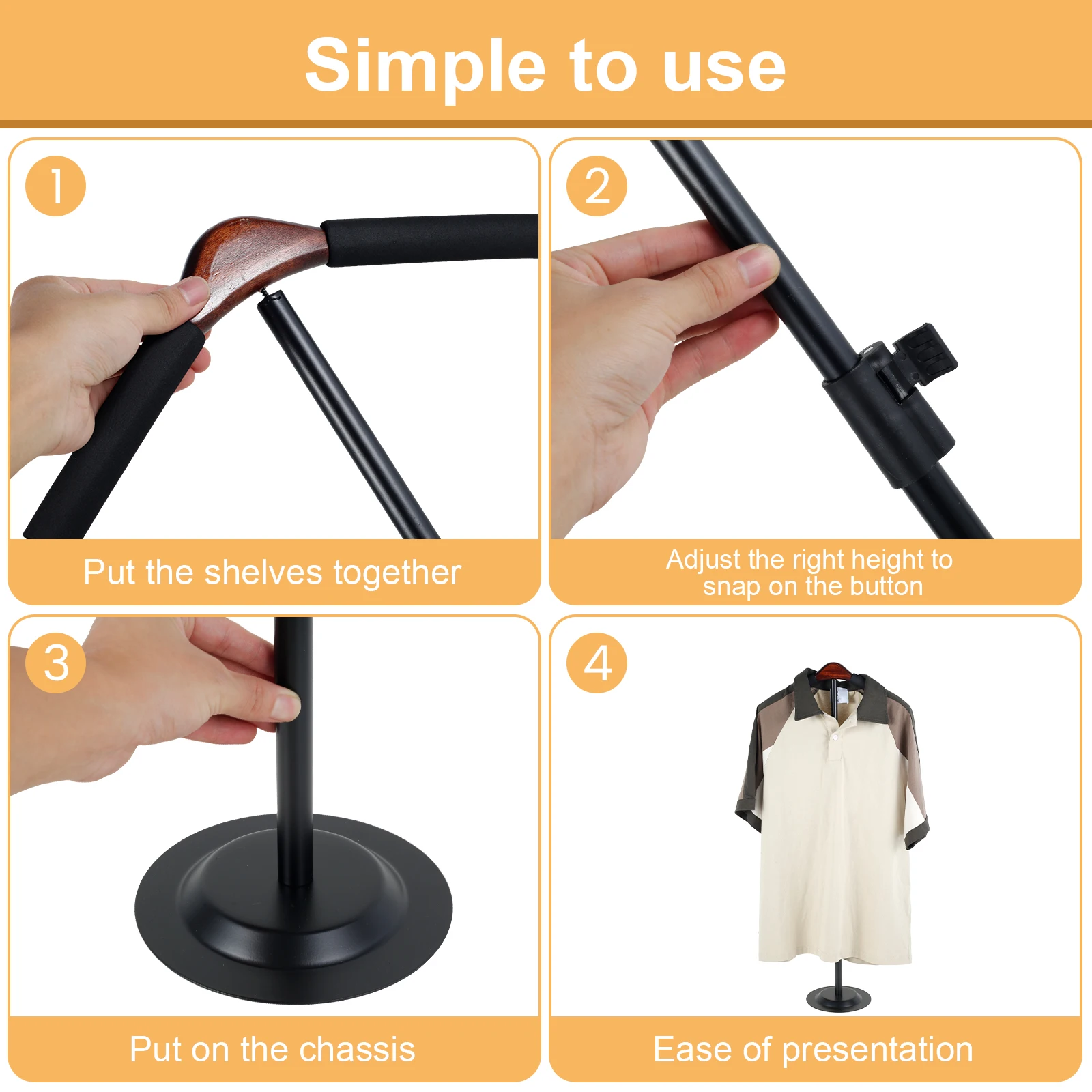 Stand Display Kaos yang Dapat  - Baby Clothing Display Stand ulasan dan harga